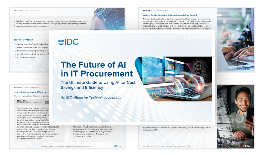 Preview the eBook, The Future of AI in IT Procurement, now.