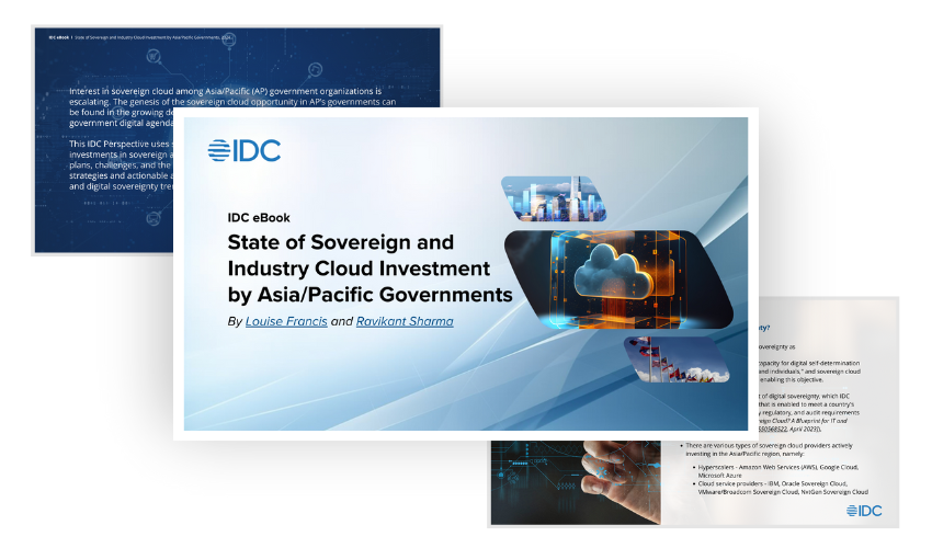 State of Sovereign and Industry Cloud Investment by Asia/Pacific Governments