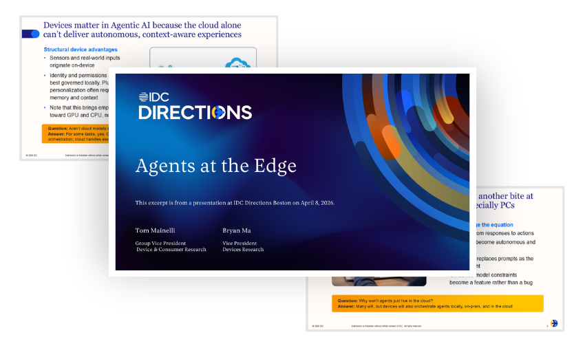 Agents at the Edge: The Role of Devices in an Agentic Future