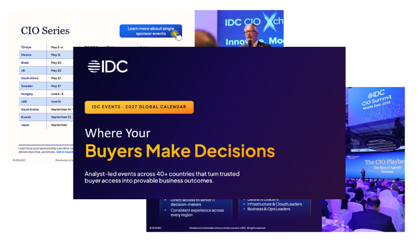 2027 Global IDC Events Calendar 