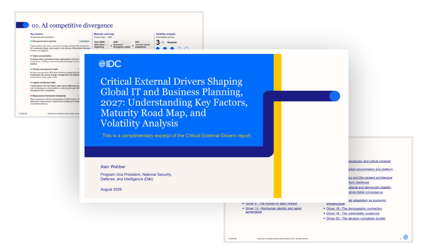 Critical External Drivers Shaping Global IT and Business for 2027