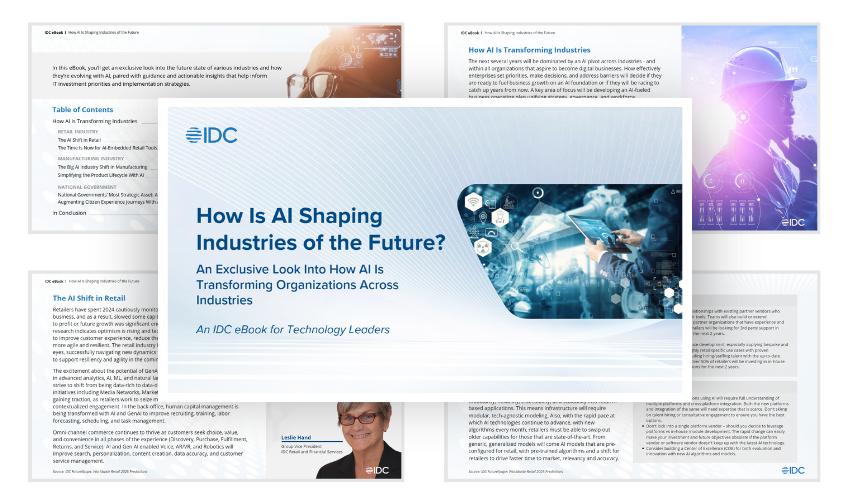 Preview the eBook, How Is AI Shaping Industries of the Future​, now.