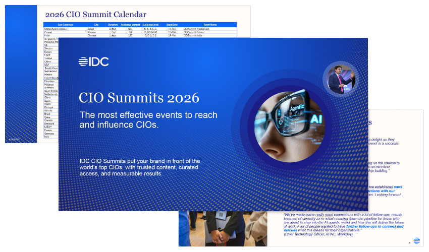 IDC 2026 CIO Summit Series