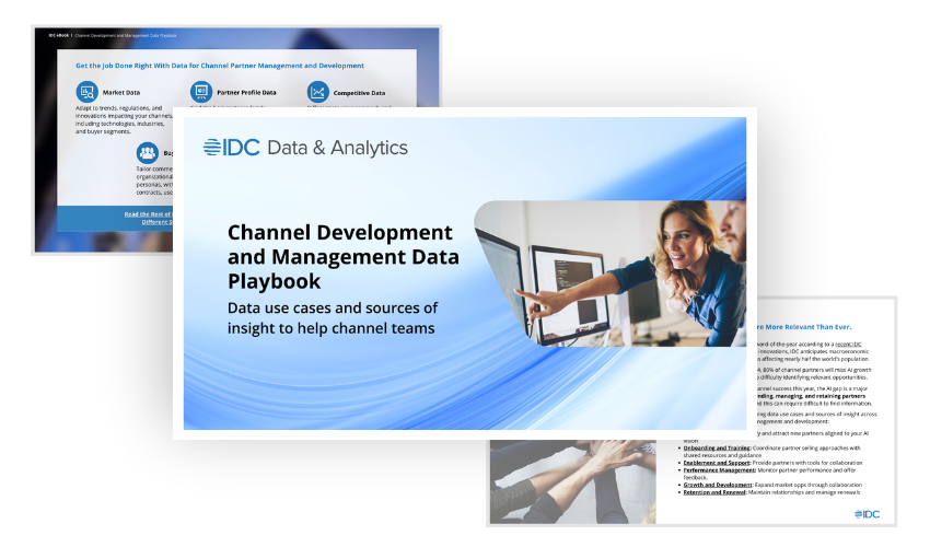 IDC Channel Development and Management Data Playbook Landing Page Call-Out