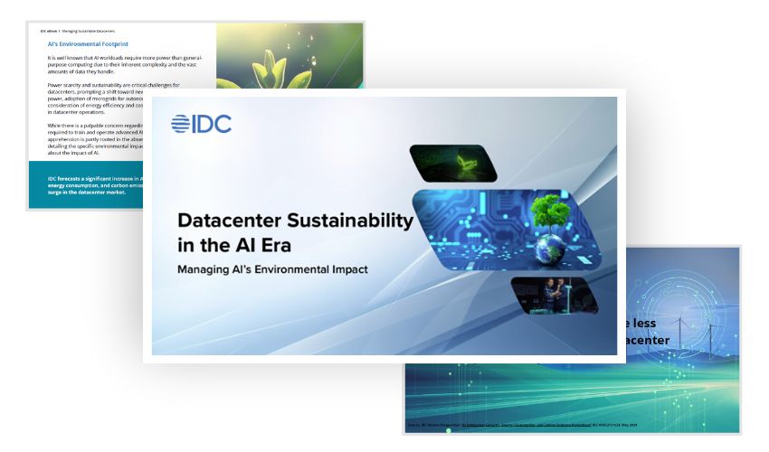 Manage Sustainable Datacenters in the AI Everywhere world.